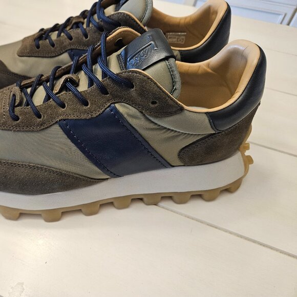 Tod's 1T Leather Trimmed Suede Sneakers - 10 UK/11 US - Picture 5 of 13